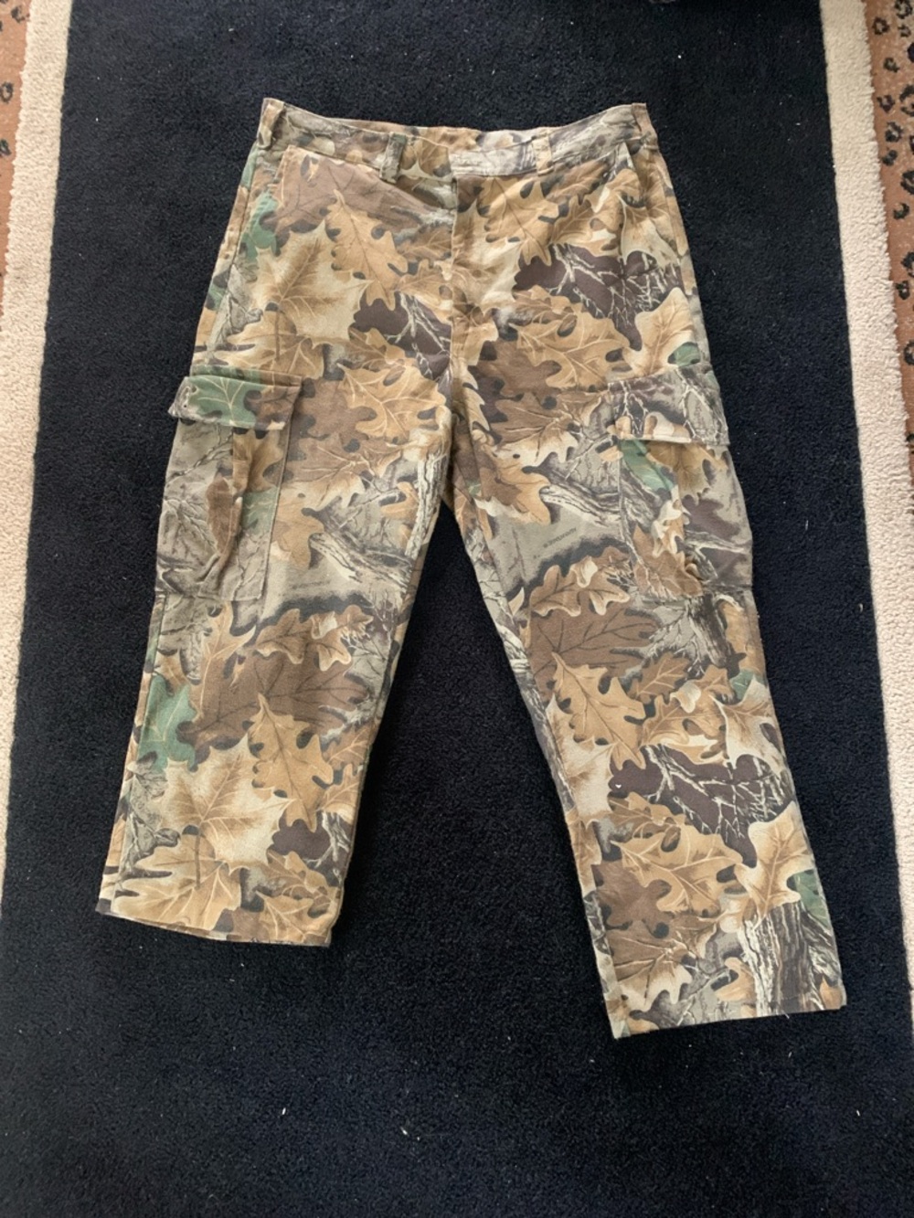 Camo Men's Cargo Pants - Brown Green Camouflage